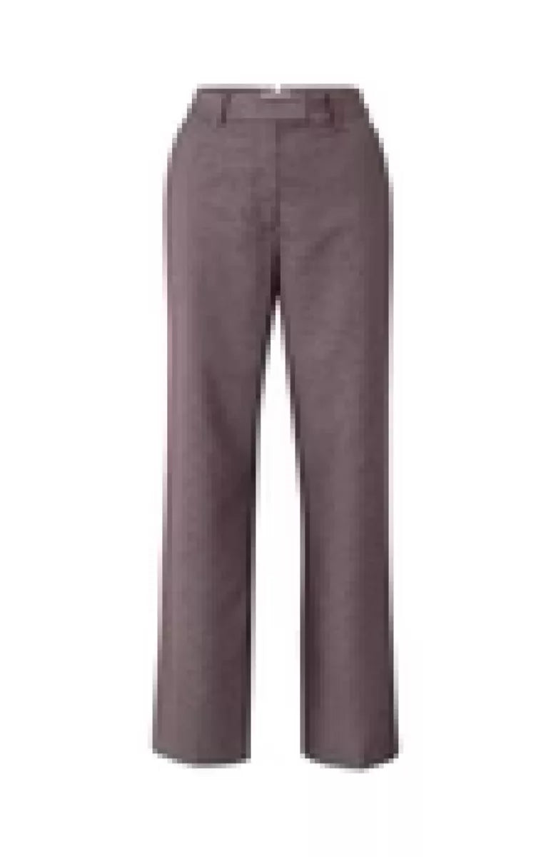 YAYA YAYA Shiny woven trousers - CAMEL