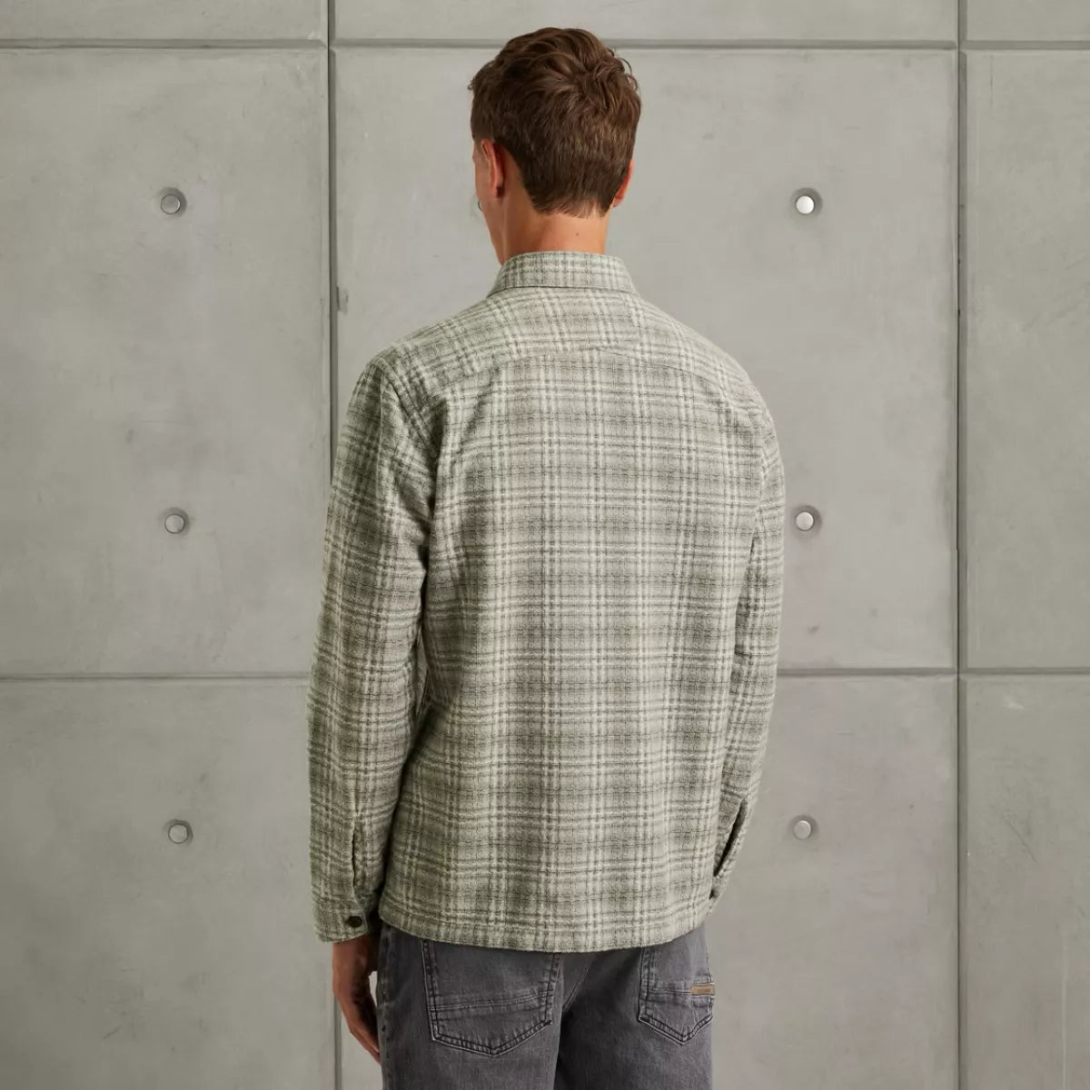 CAST IRON Long sleeve shirt Bobby yarn dyed - DIVERSEN