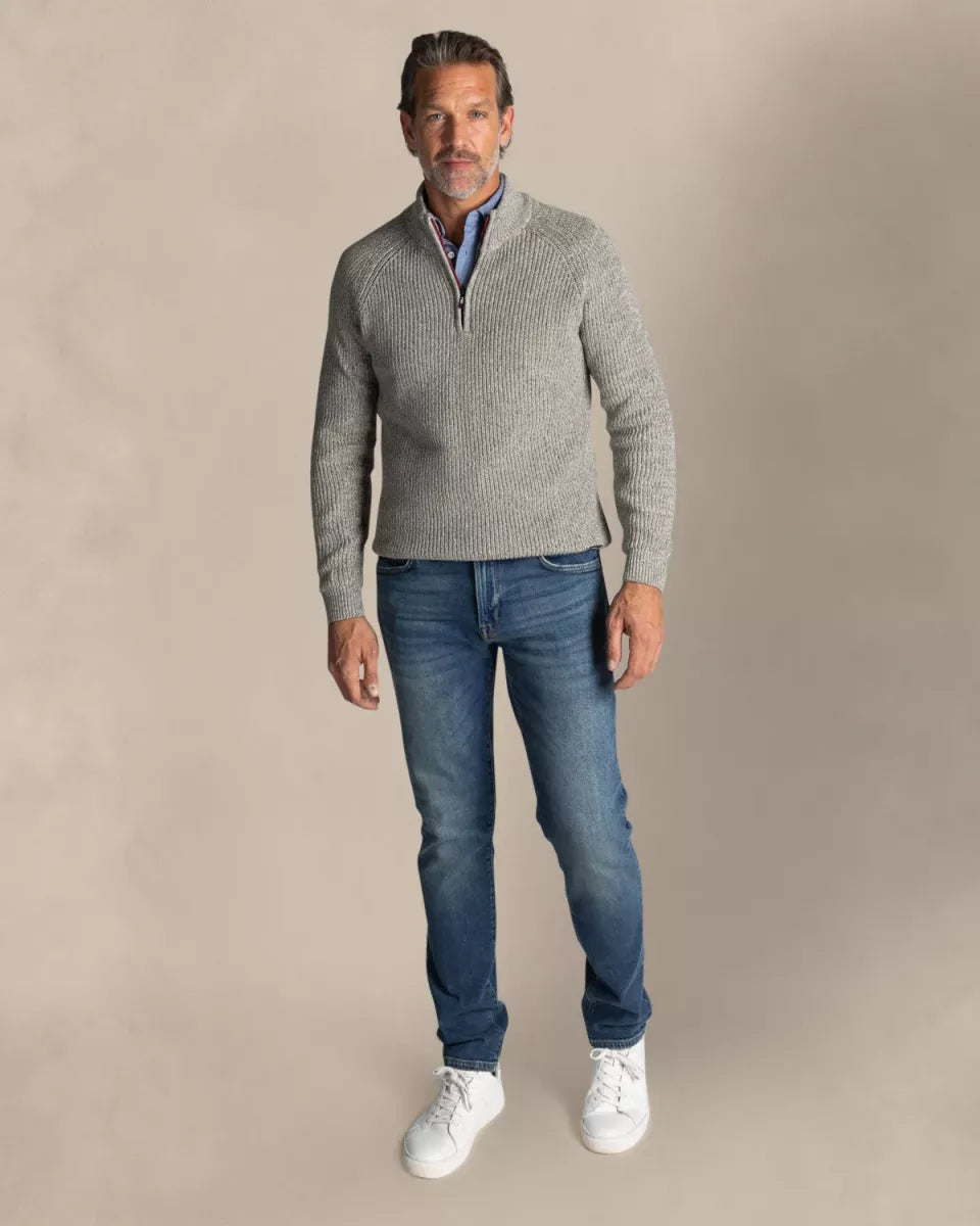 NEW ZEALAND AUCKLAND Pullover Half Zip - Grey