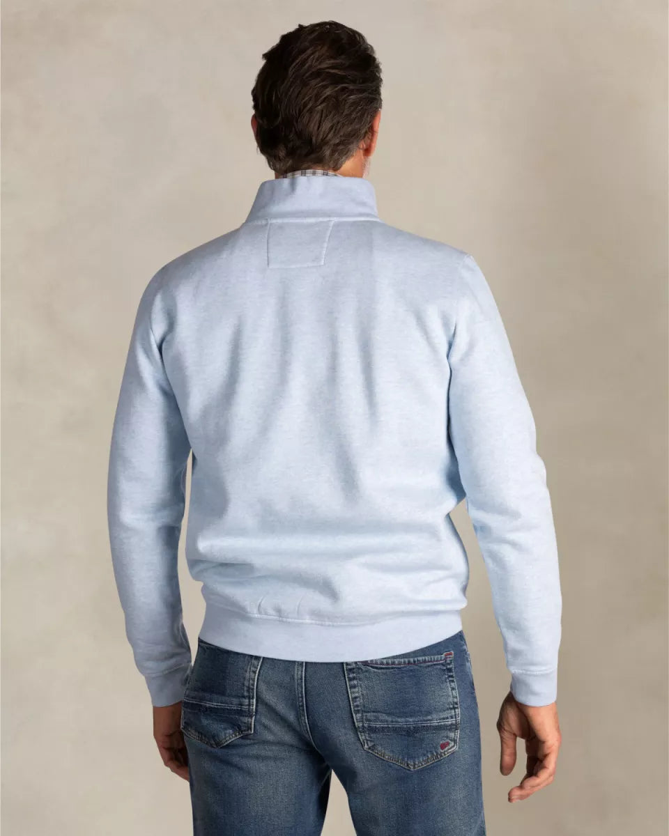 NEW ZEALAND AUCKLAND Sweat Half Zip - Ice Blue