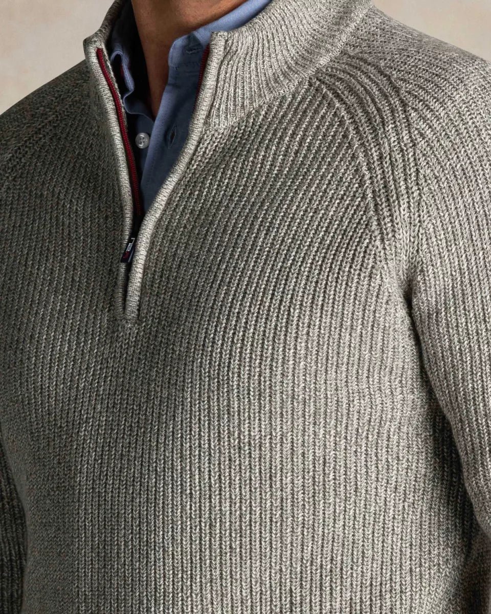 NEW ZEALAND AUCKLAND Pullover Half Zip - Grey