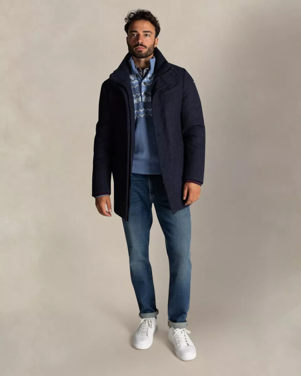 NEW ZEALAND AUCKLAND Wollen Jas - Blauw