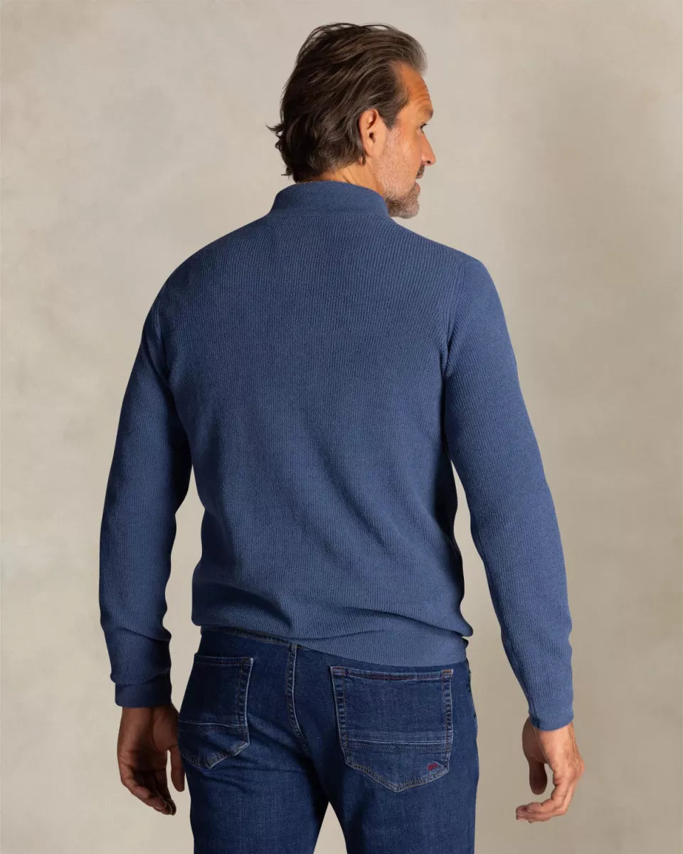 NEW ZEALAND AUCKLAND Pullover Half Zip - River Blue