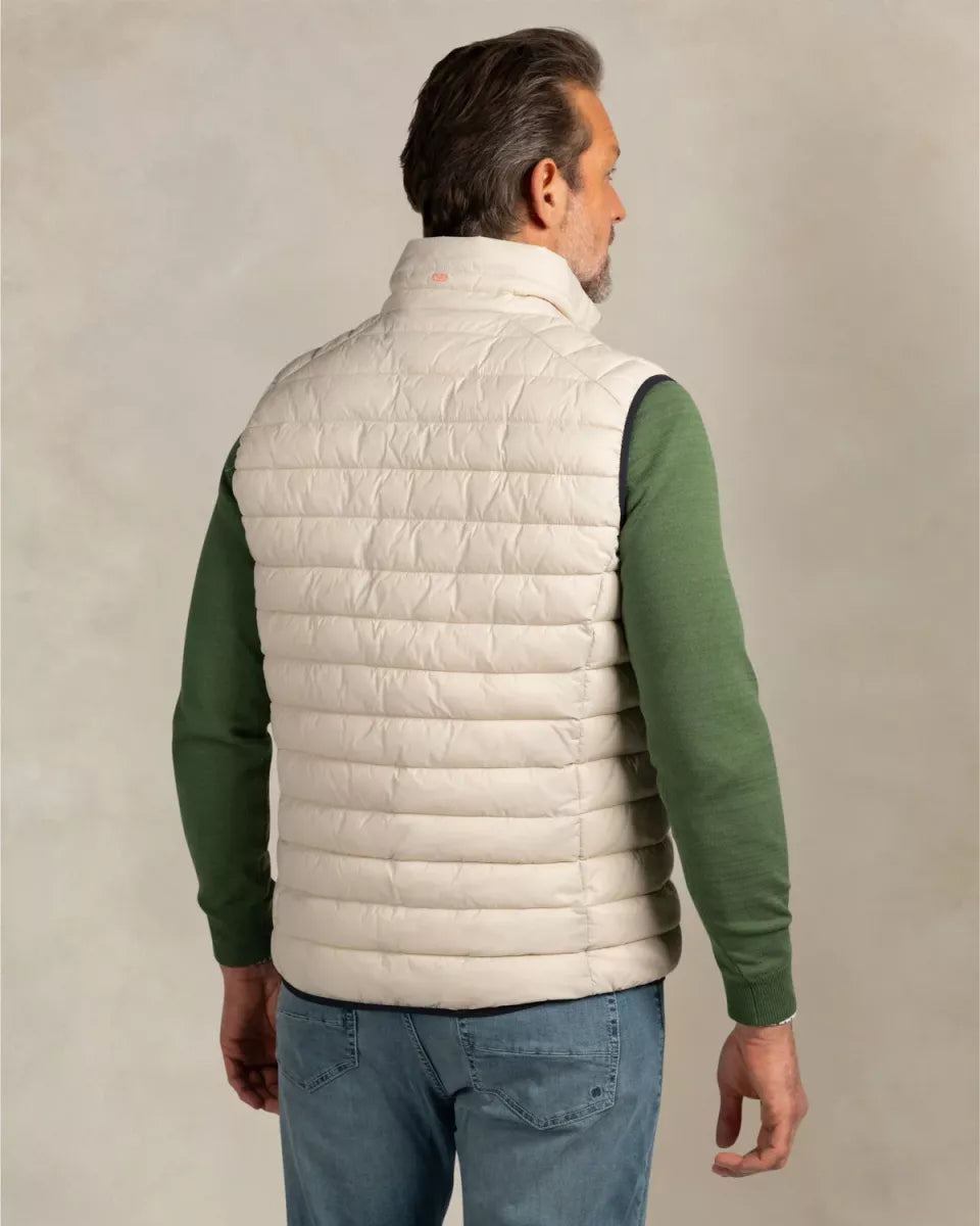 NEW ZEALAND AUCKLAND Bodywarmer Jacket - Light Cream