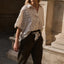 YAYA Jacquard Blouse Korte Mouwen