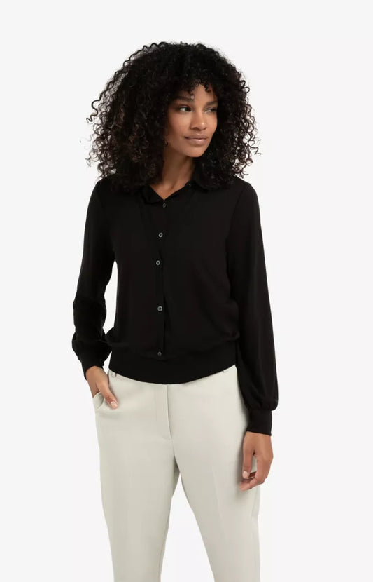 YAYA Double Layer Look Blouse