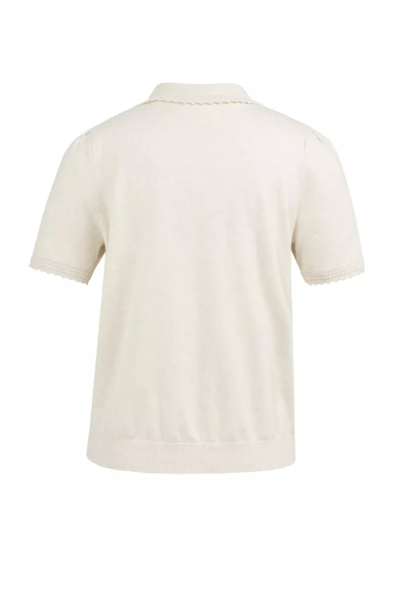 YAYA Gebreid Vest Korte Mouwen