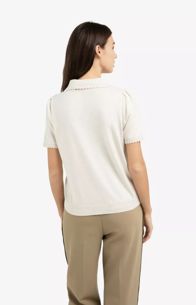 YAYA Gebreid Vest Korte Mouwen