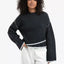 YAYA Contrast Lines Sweater - Blue Melange