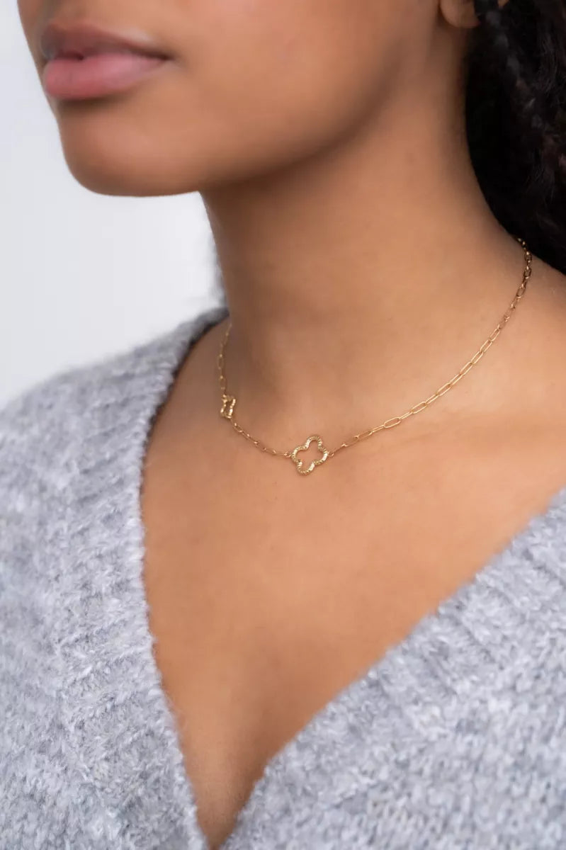 MY JEWELLERY Chain Necklace With Clovers