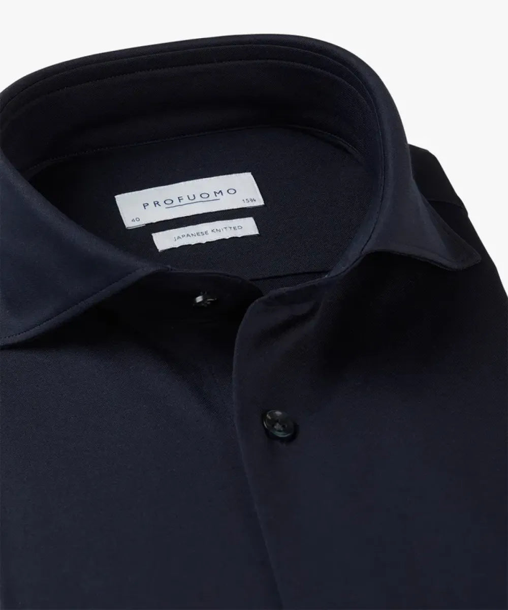 PROFUOMO Shirt Japanese Knitted - Navy