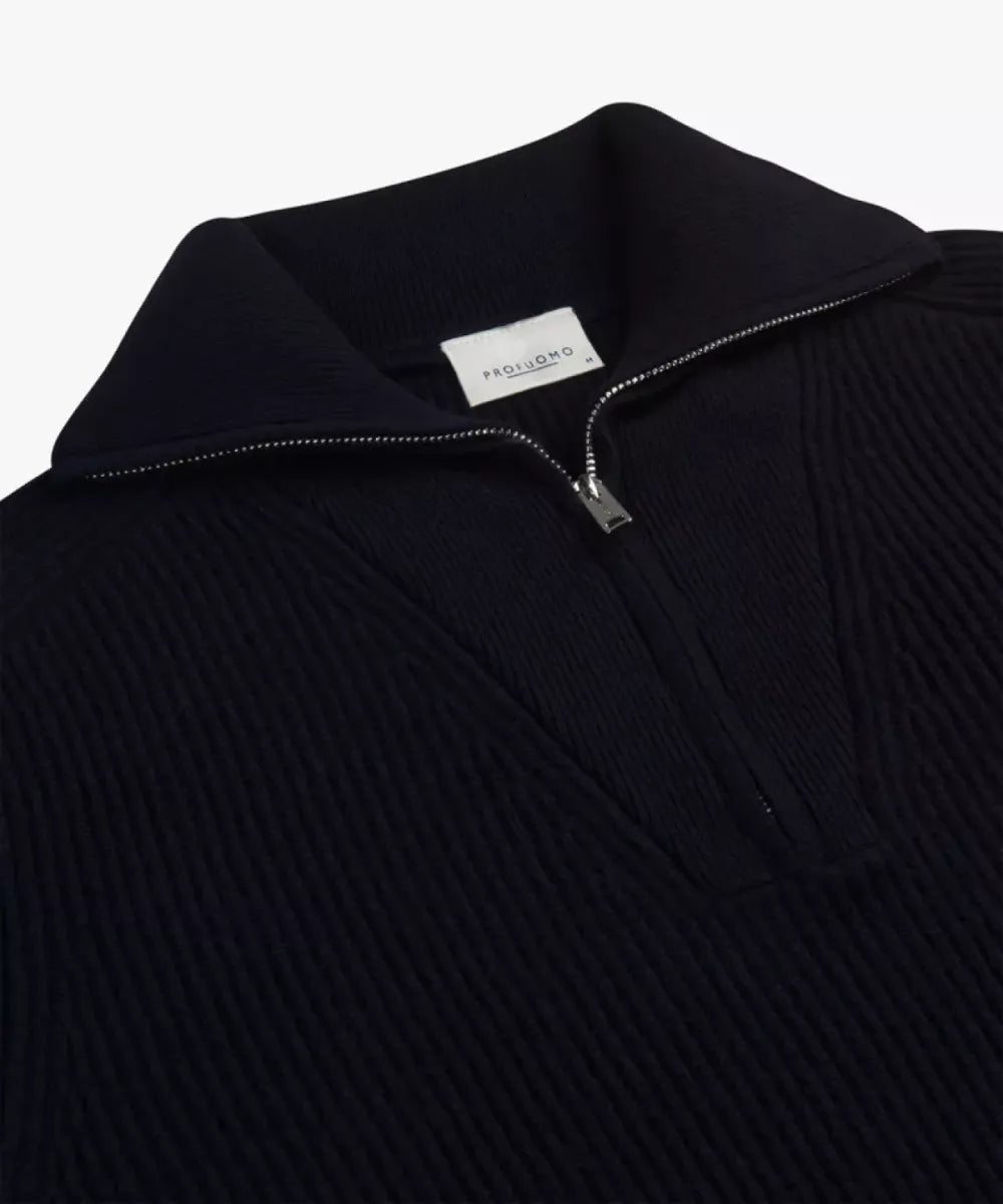 PROFUOMO Navy Wollen Schipperstrui