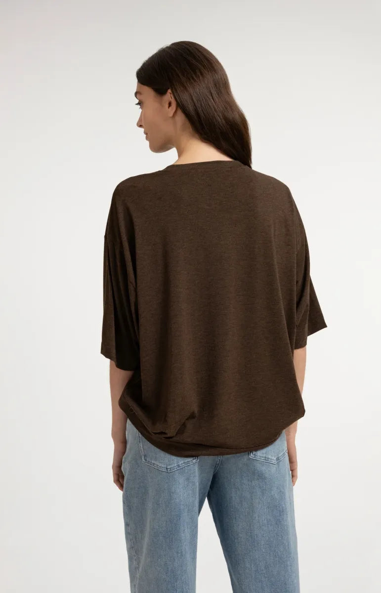 YAYA Jersey Top Met Ballonrugdetail