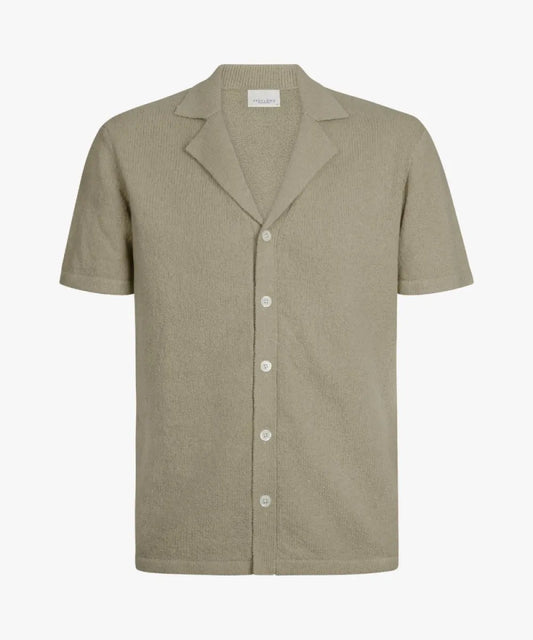 PROFUOMO Short Sleeve Camp Polo
