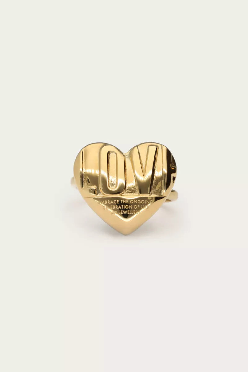 MY JEWELLERY Bold Ring With Love Heart
