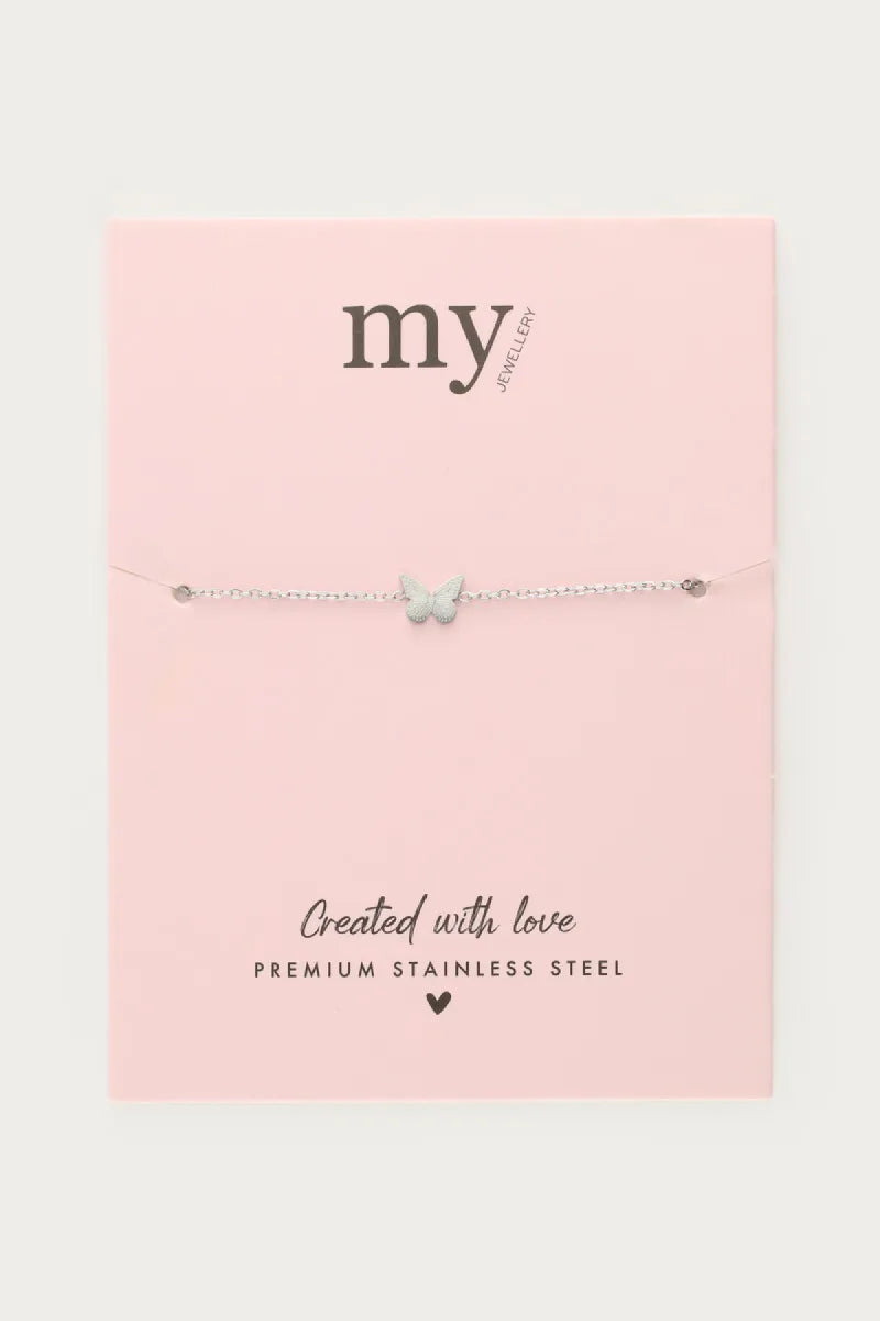 MY JEWELLERY Armband Vlinder - Zilver