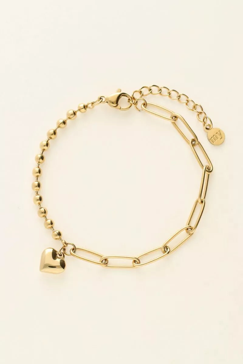 MY JEWELLERY Armband Met Chain & Hartje