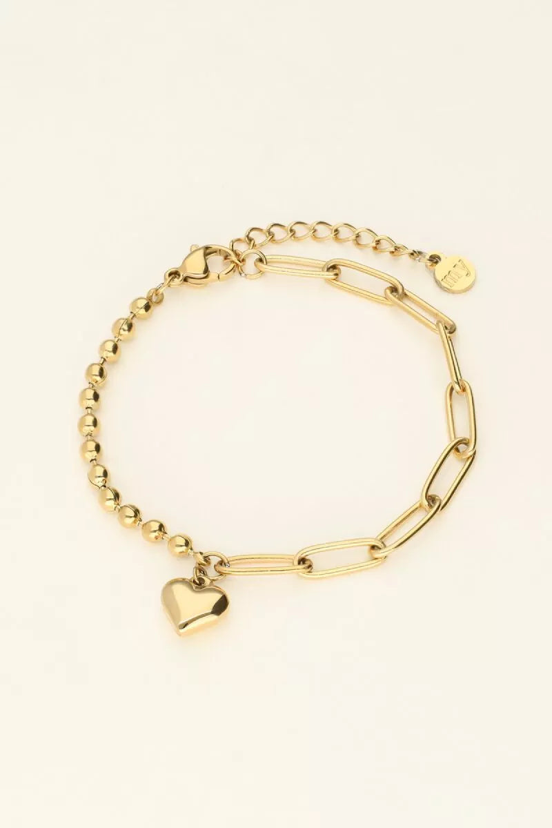 MY JEWELLERY Armband Met Chain & Hartje