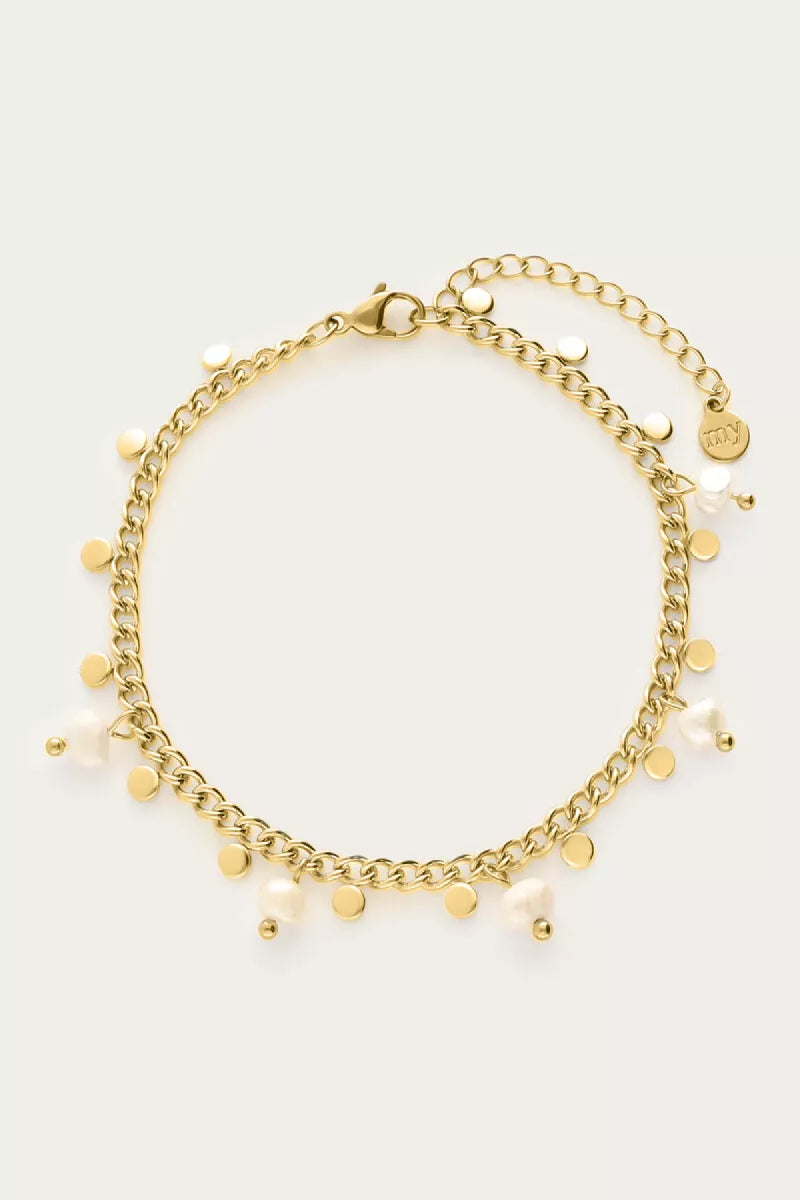 MY JEWELLERY Armband Munten & Zoetwaterparels