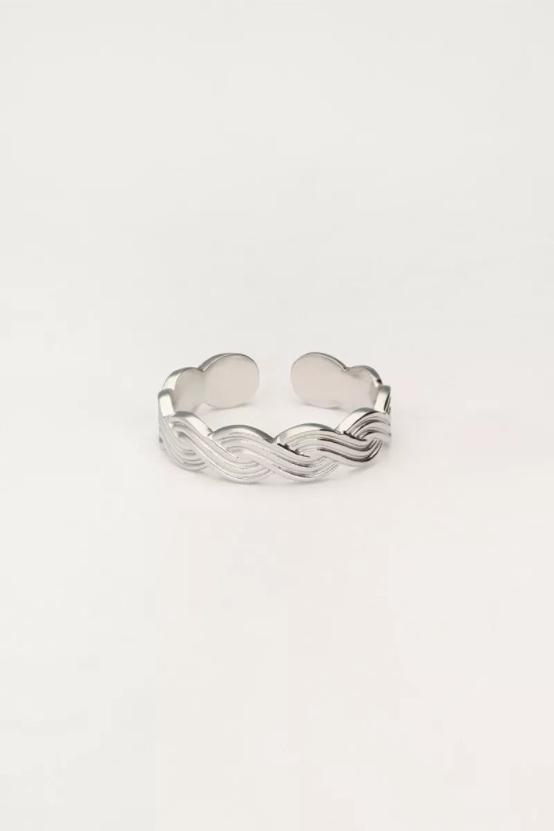 MY JEWELLERY Ring Met Vlecht - Zilver