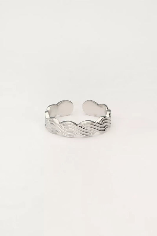 MY JEWELLERY Ring Met Vlecht - Zilver