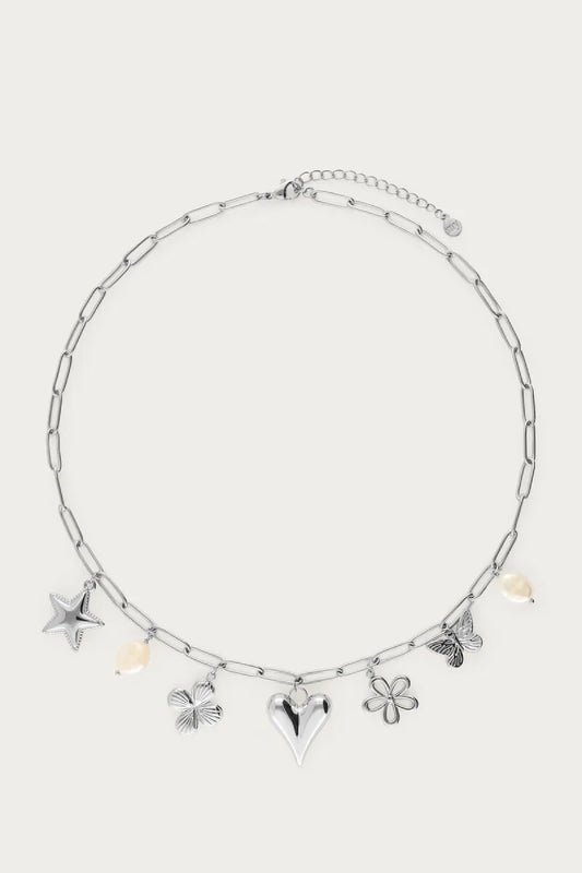 MY JEWELLERY Schakelketting Multi Bedels - Zilver
