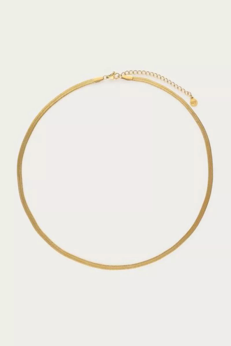 MY JEWELLERY Platte Schakelketting - Goud