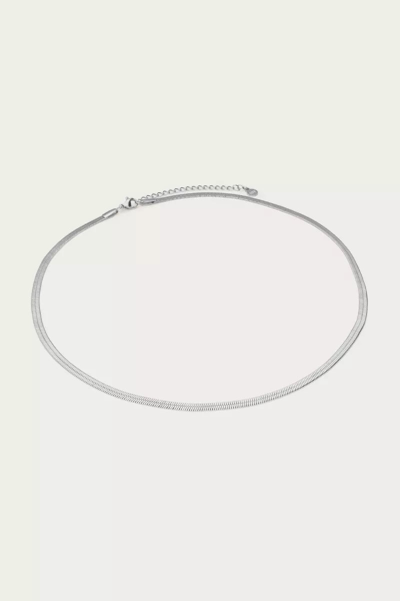 MY JEWELLERY Platte Schakelketting - Zilver