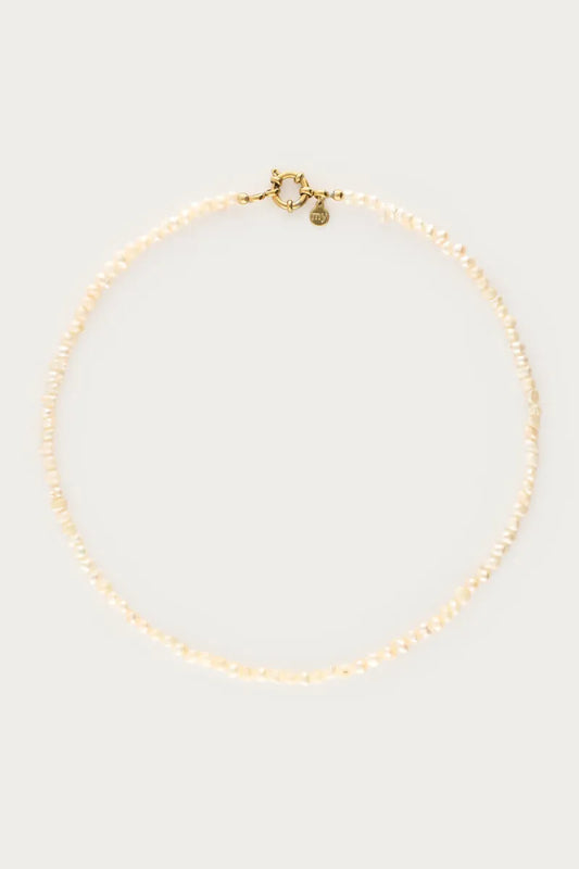 MY JEWELLERY Ketting Slotje & Zoetwaterparels - Goud