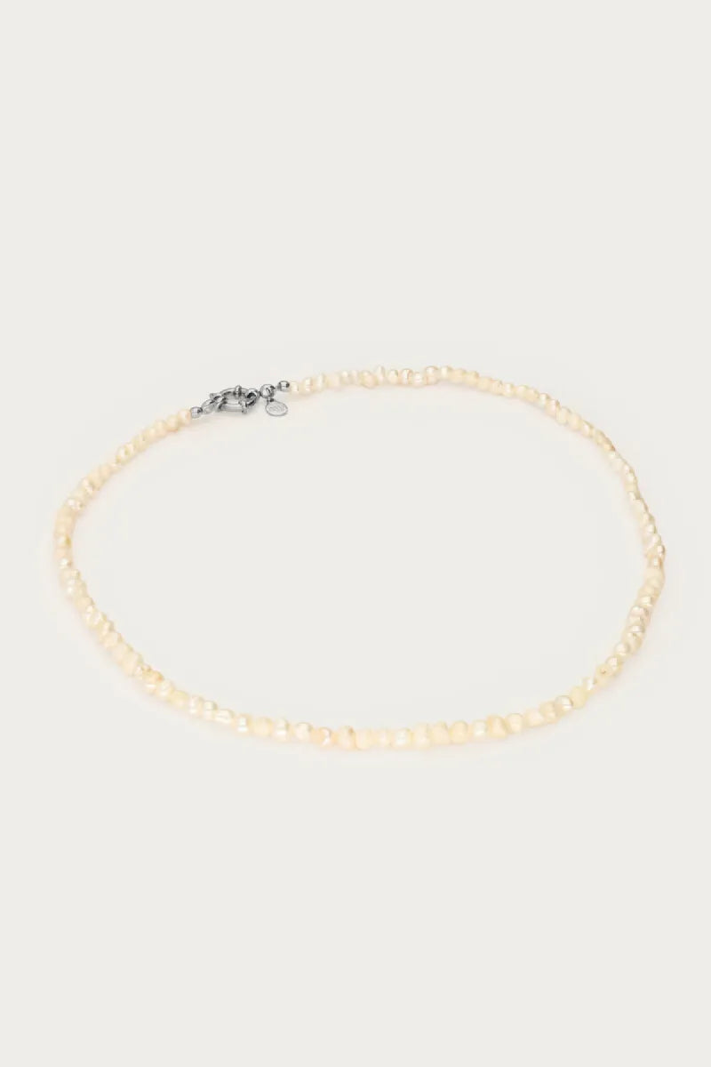 MY JEWELLERY Ketting Slotje & Zoetwaterparels - Zilver