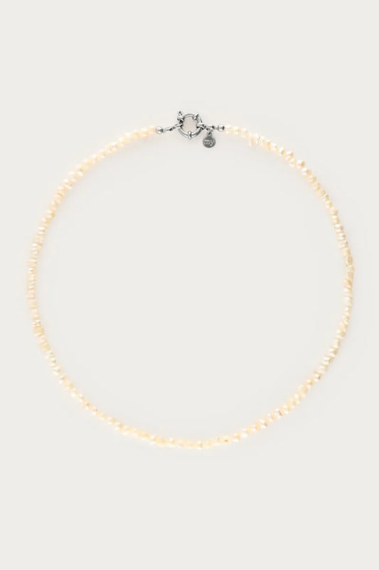 MY JEWELLERY Ketting Slotje & Zoetwaterparels - Zilver