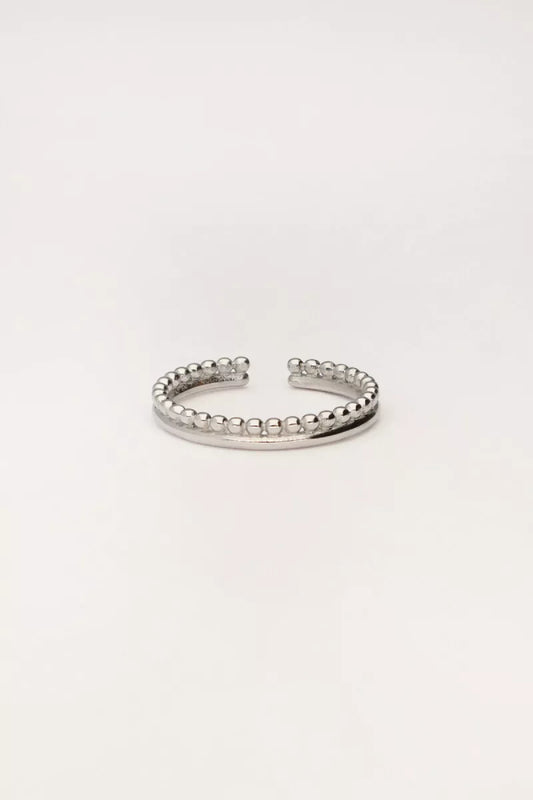 MY JEWELLERY Ring Met Bolletjes - Zilver