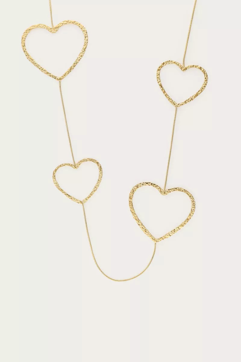 MY JEWELLERY Lange Ketting Hartjes