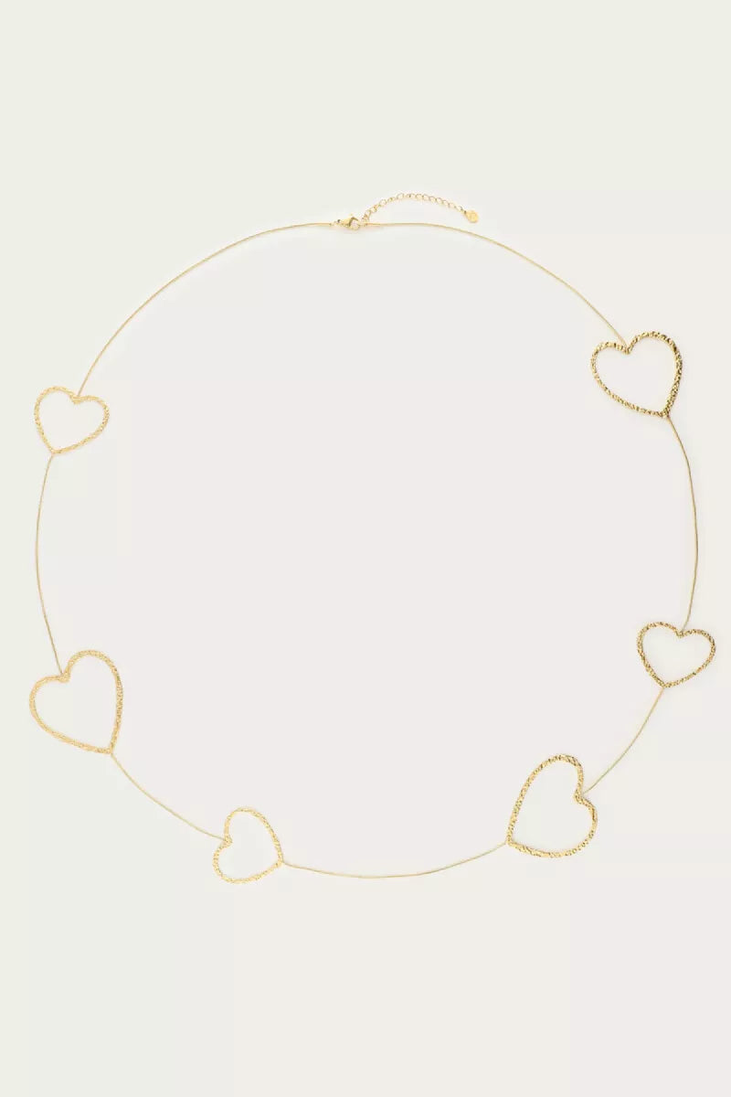 MY JEWELLERY Lange Ketting Hartjes