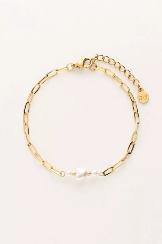 MY JEWELLERY Armband Met Parel Hartje
