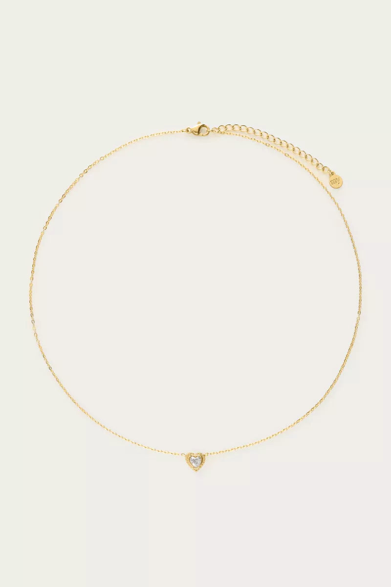 MY JEWELLERY Ketting Hartje Strass