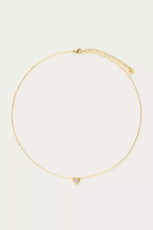 MY JEWELLERY Ketting Hartje Strass