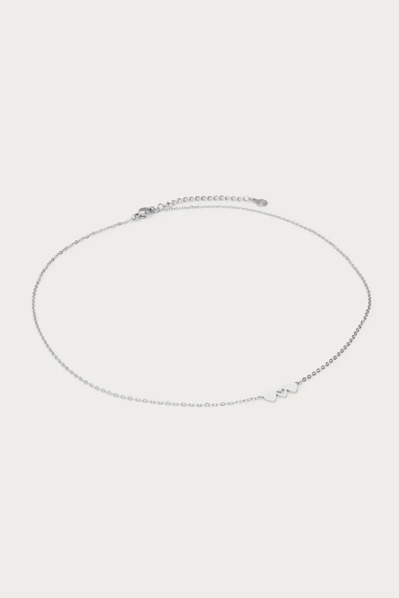 MY JEWELLERY Ketting Set Drie Hartjes - Zilver