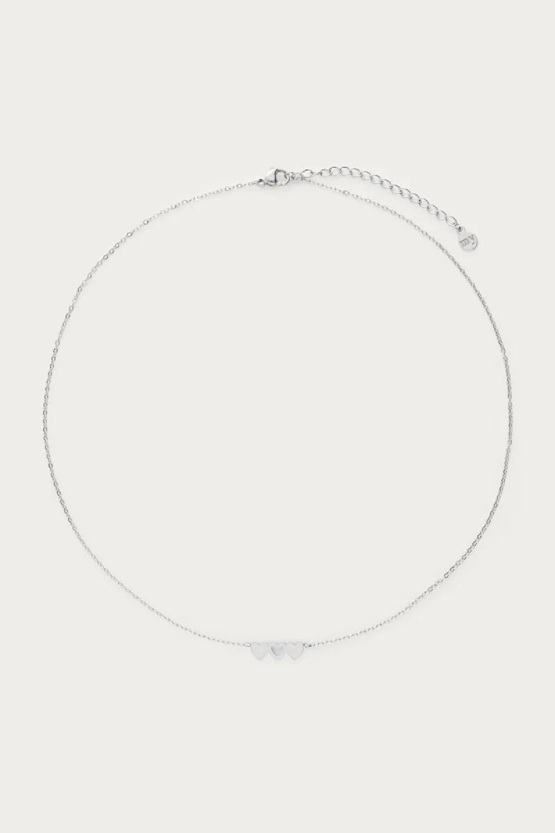 MY JEWELLERY Ketting Set Drie Hartjes - Zilver