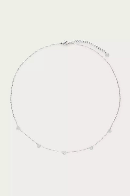 MY JEWELLERY Ketting Met Kleine Hartjes - Zilver