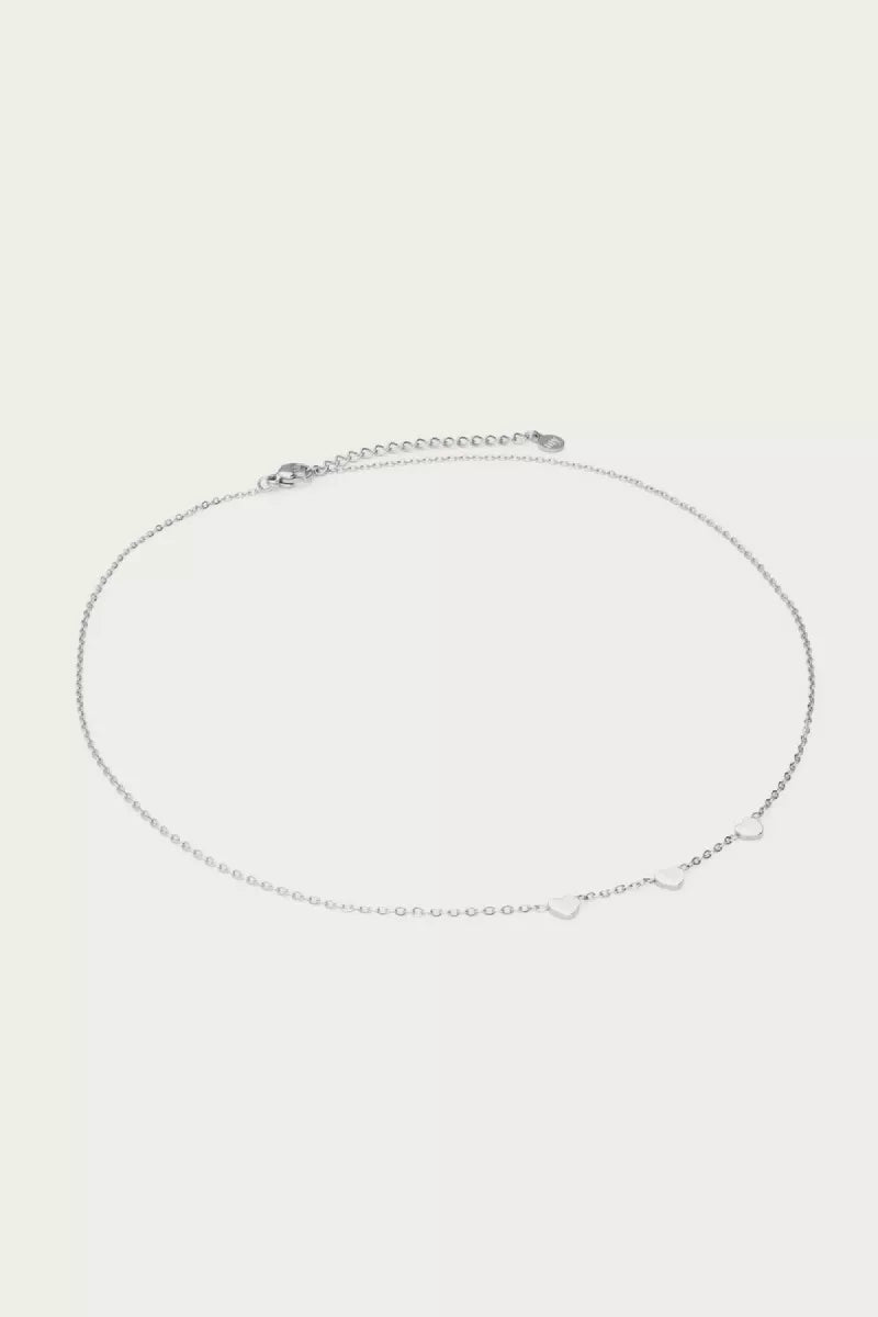 MY JEWELLERY Ketting Drie Hartjes - Zilver
