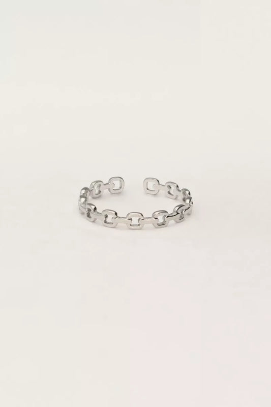 MY JEWELLERY Mix Ring Open Schakel - Zilver