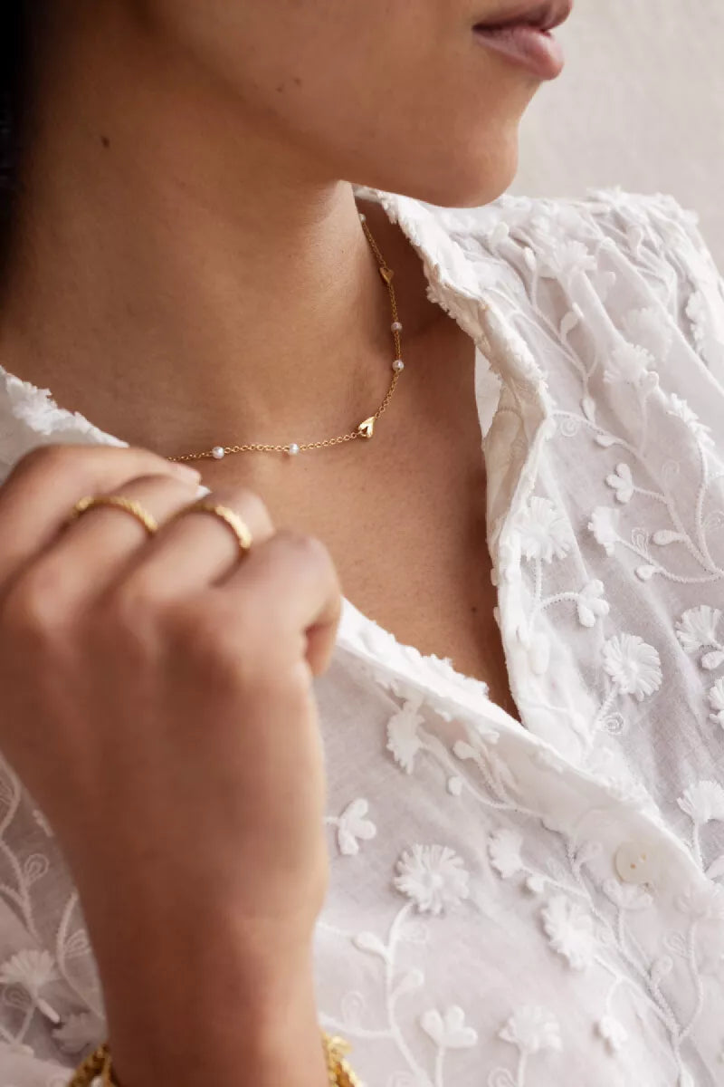 MY JEWELLERY Necklace Hearts & Pearls