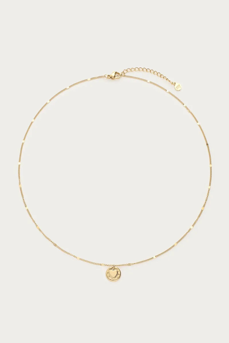 MY JEWELLERY Unconditional Love Ketting "Hammered Heart" - Goud