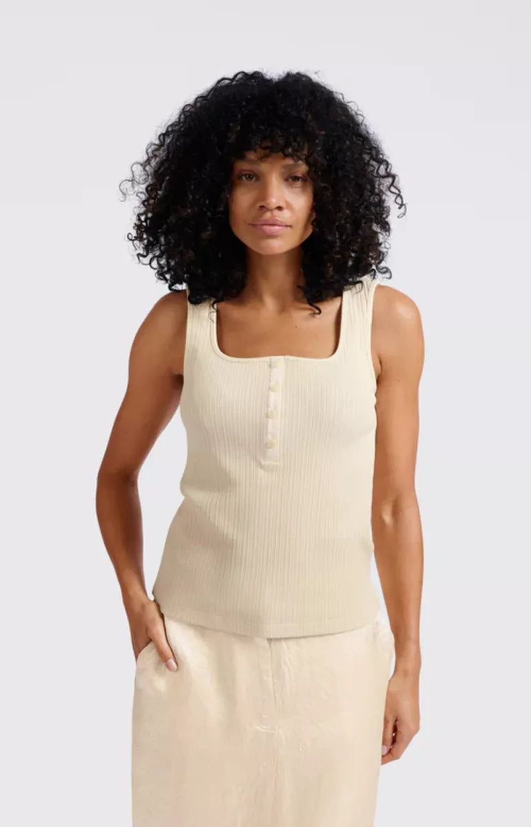 YAYA Geribde Singlet - Taupe