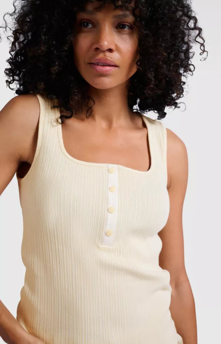 YAYA Geribde Singlet - Taupe