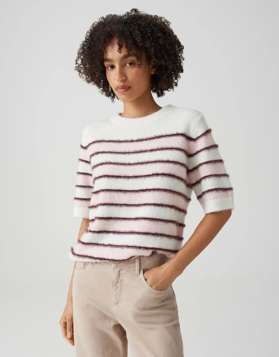 OPUS Pimota Stripe Knit- Rose Tint