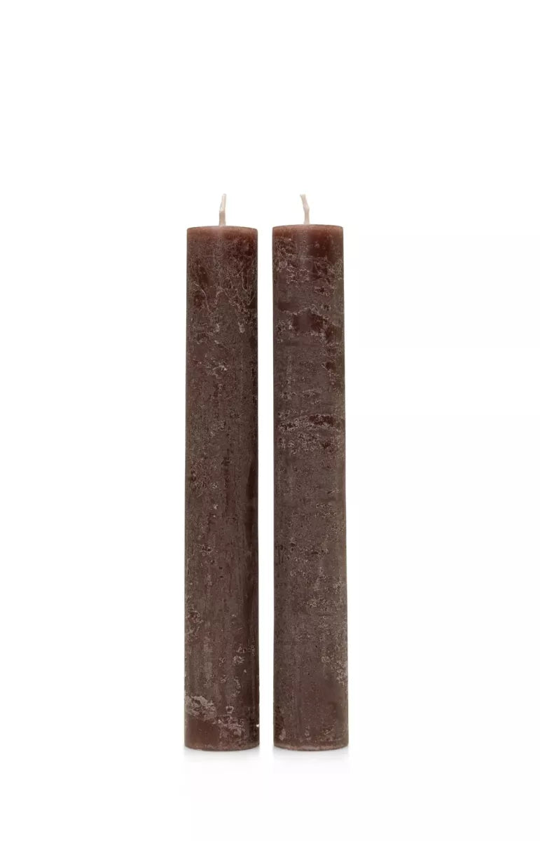 YAYA Rustieke Dinerkaarsen - Brown