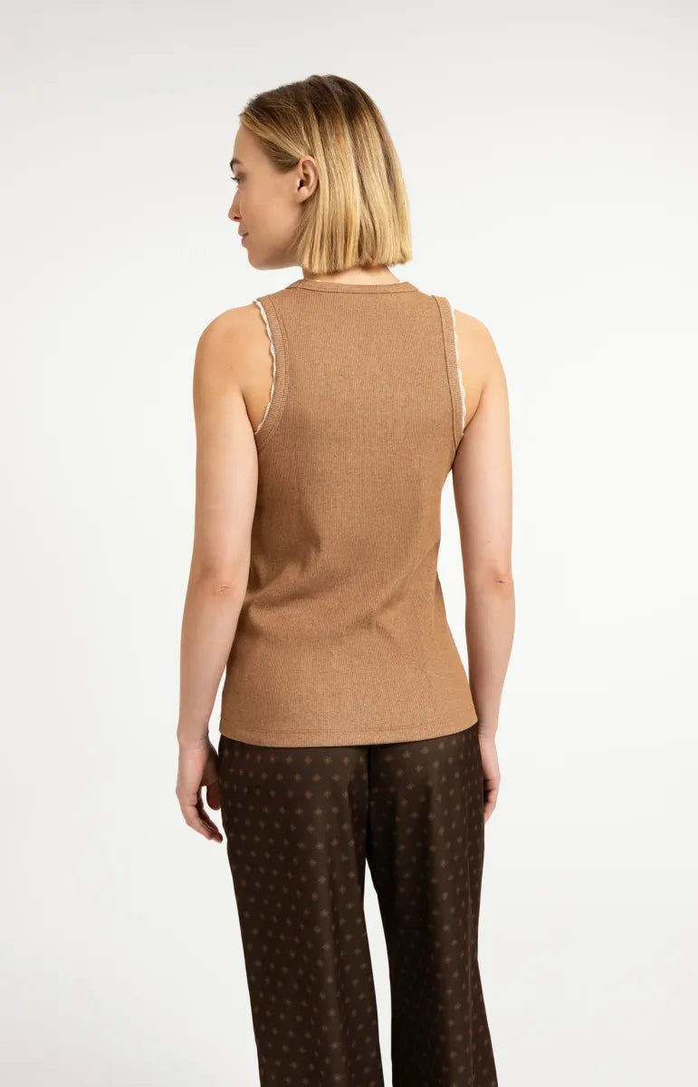 YAYA Singlet Met Kanten Details