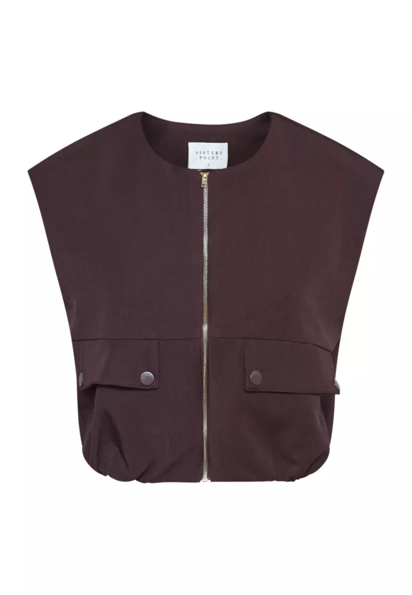SISTERS POINT Garwin Vest - Deep Bordeaux